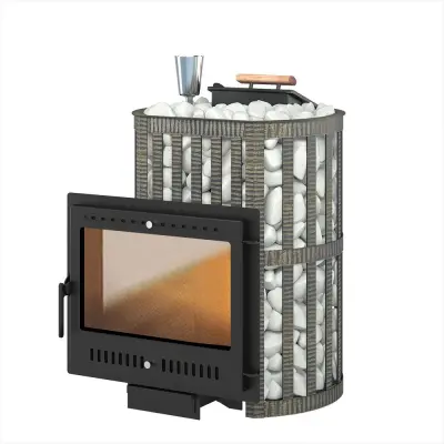 Фото Печь ВЕЗУВИЙ Ураган Ковка 16 Панорама "М" в магазине Woodson