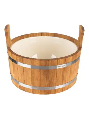 Шайка Woodson с пластиковой вставкой, 12 л., дуб