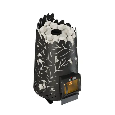 Фото Дровяная банная печь Grill'D Dubravo 200 Short (дверца со стеклом) в магазине Woodson