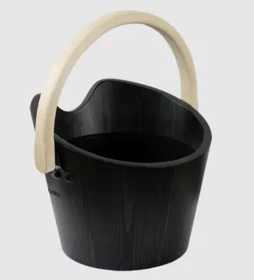 SAWO Кадушка деревянная LOVI, 4л, с пластиковой вставкой, черная, 346-BL