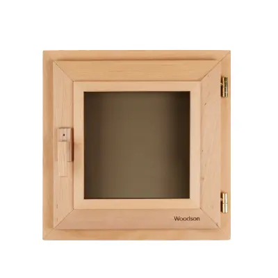 Окно Woodson 40*40, стекло бронза, ольха