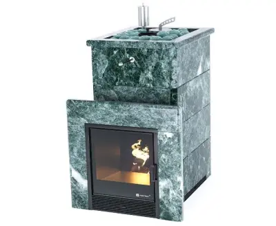 Фото Печь «Сочи» в полноценном кожухе с открытым верхом Змеевик в магазине Woodson