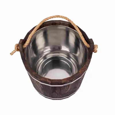 Запарник Woodson с нержавеющей вставкой, 12 л., дуб в тёмном Запарник Woodson с нержавеющей вставкой, 12 л., дуб в тёмном