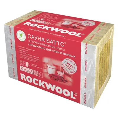 Базальтовая вата Rockwool Sauna Bats 4.8 м. кв