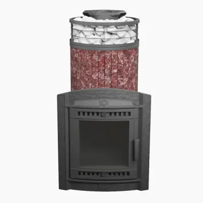 Фото Печь банная "Атмосфера XL" Россо Леванто ламель+сетка в магазине Woodson