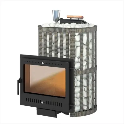 Фото Печь ВЕЗУВИЙ Ураган Ковка 22 Панорама "М" в магазине Woodson