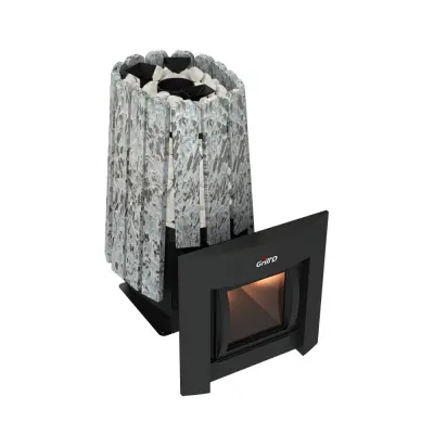 Фото Дровяная банная печь Grill'D Cometa Vega 450 Long Max Stone (Серпентинит) в магазине Woodson