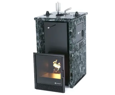 Фото Печь «Сочи» М2 в трехстороннем кожухе Пироксенит в магазине Woodson