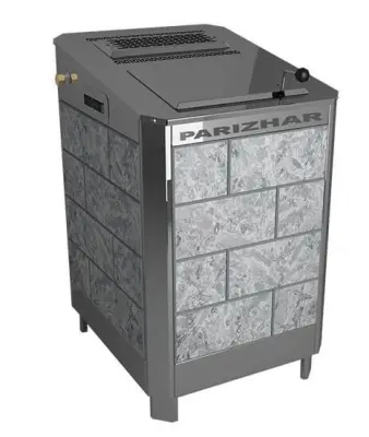 Фото Электрическая паротермальная печь ПАРиЖАР 4,25кВт/220-380 серпентенит "бархат" в магазине Woodson