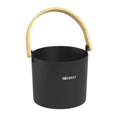 Ведро EVEREST (TG-44) 5л алюминий (черный)