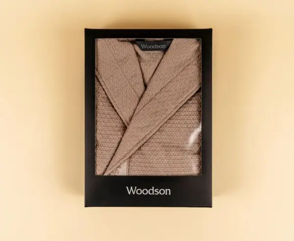 Халат вафельный Woodson, creamy (46) Халат вафельный Woodson, creamy (46)