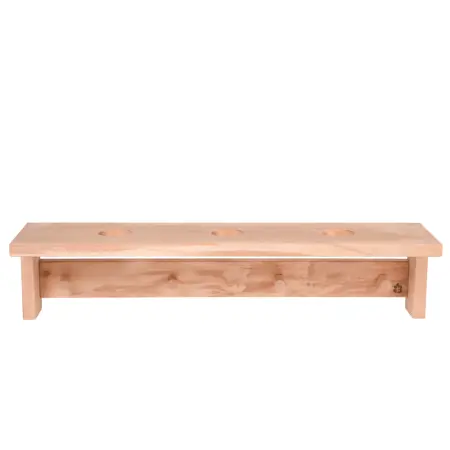 Полка для трав и веников Левада Д4, ольха, 3 отверстия