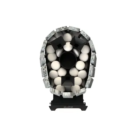 Фото Дровяная банная печь Grill'D Cometa Vega 450 Short Max Stone (Серпентинит) в магазине Woodson