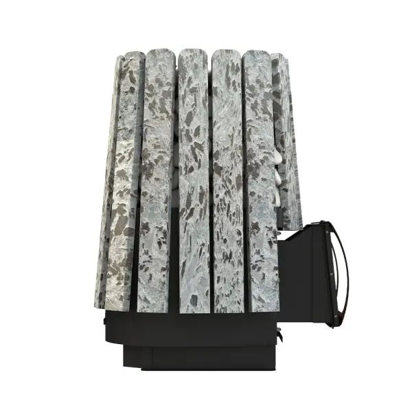 Фото Дровяная банная печь Grill'D Cometa Vega 450 Short Max Stone (Серпентинит) в магазине Woodson