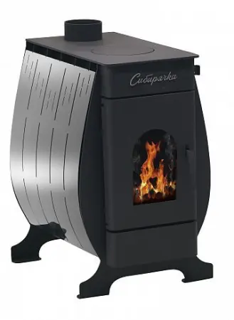 Фото Печь воздухогрейная "Сибирячка" 6 кВт. Кожух из нержавеющей стали в магазине Woodson