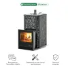 Фото Печь Изистим Ялта 15/2025 Модерн черный  в магазине Woodson