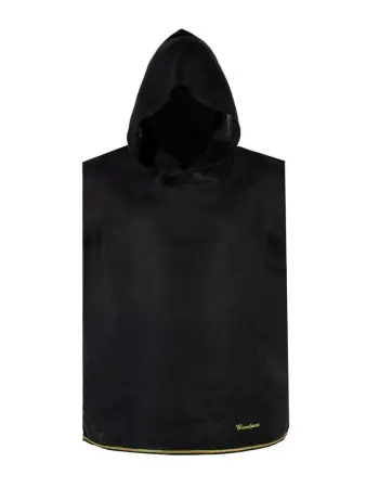 Комплект банщика #1 Woodson, чёрный лён c цветной полосой (54-56)