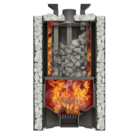 Фото Дровяная банная печь Grill`D Violet 500 Short Max Pro в магазине Woodson