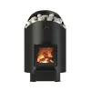 Фото Дровяная банная печь Grill'D Aurora 180 Short (дверца со стеклом) в магазине Woodson