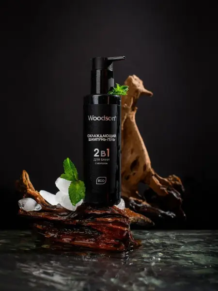 Охлаждающий шампунь-гель 2 в 1 после бани с ментолом Охлаждающий шампунь-гель 2 в 1 после бани с ментолом