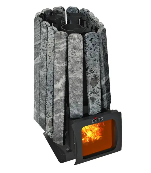 Фото Дровяная банная печь Grill'D Cometa Vega 450 Short Max в магазине Woodson