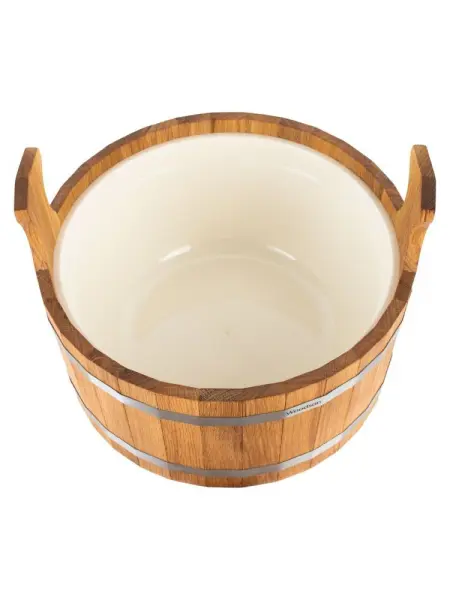 Шайка Woodson с пластиковой вставкой, 12 л., дуб