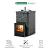 Фото Печь Изистим Южная 16 закрытый верх - Камень Пироксенит в магазине Woodson