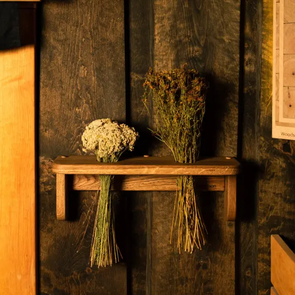 Полка для трав и веников Woodson mini, дуб 