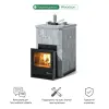 Фото Печь Изистим Южная 9 закрытый верх - Камень Талькохлорит в магазине Woodson