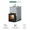 Фото Печь Изистим Южная 16 закрытый верх - Камень Талькохлорит в магазине Woodson