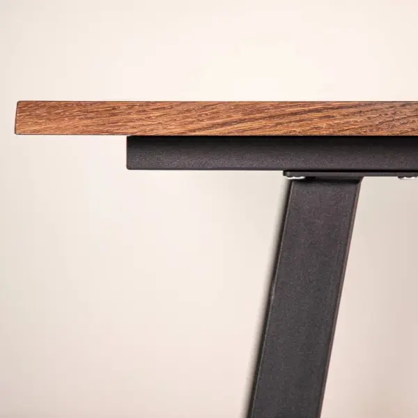 Стол дубовый с металлическим основанием Woodson 1600*850