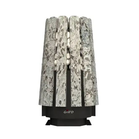 Фото Дровяная банная печь Grill'D Cometa Vega 450 Long Max Stone (Серпентинит) в магазине Woodson