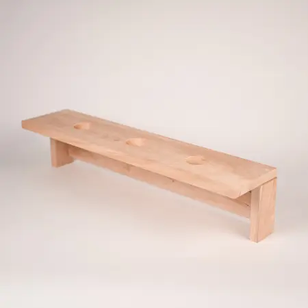 Полка для трав и веников Левада, ольха, 3 отверстия