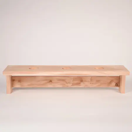 Полка для трав и веников Левада Д4, ольха, 3 отверстия