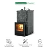 Фото Печь Изистим Южная 22 закрытый верх - Камень Пироксенит в магазине Woodson