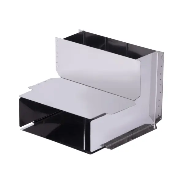 Угол КуБасту "Широкий" (вертикальный) — 90 гр — нерж 0,5 мм