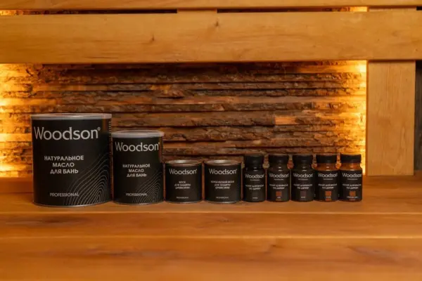 Масло для защиты древесины Woodson (баня), 2,4л