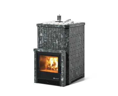 Фото Печь Изистим Южная 16 с топкой из парной  - Камень Пироксенит в магазине Woodson