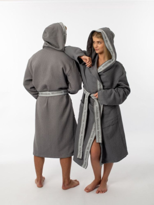 Халат вафельный Woodson, серый (46)
