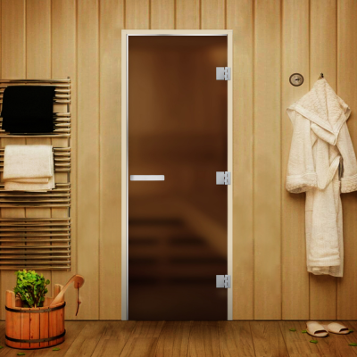 Дверь Статус 60G Бронза Матовая 1900*700 R комбинированная ручка,осина/липа