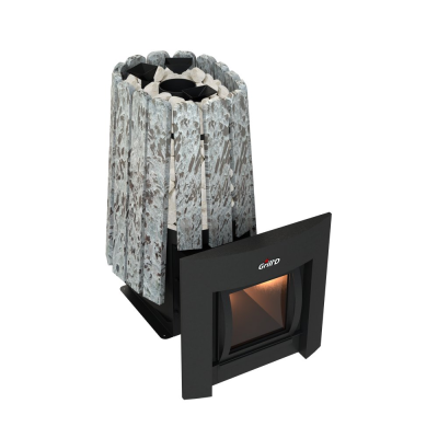 Фото Дровяная банная печь Grill'D Cometa Vega 450 Long Max Stone (Серпентинит) в магазине Woodson