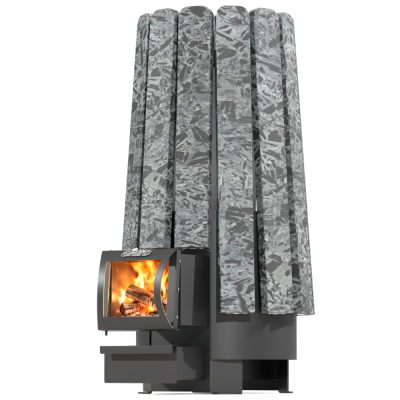 Фото Дровяная банная печь Grill'D Cometa Vega 240 Long Stone (Серпентинит) в магазине Woodson