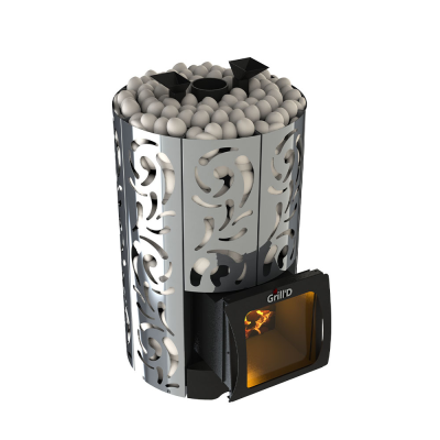Фото Дровяная банная печь Grill`D Violet 500 Short Max Pro в магазине Woodson