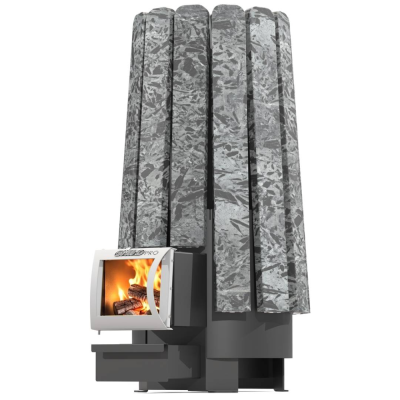 Фото Дровяная банная печь Grill'D Cometa Vega 240 Long Pro Stone (Серпентинит) в магазине Woodson