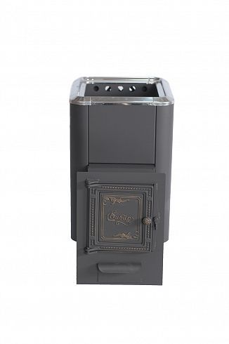 Фото Печь банная чугунная "Сибирь-24". Универсальная чугунная дверца (Конвекционная) в магазине Woodson