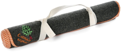 Коврик-скрутка для бани «С ЛЕГКИМ ПАРОМ» 60*180