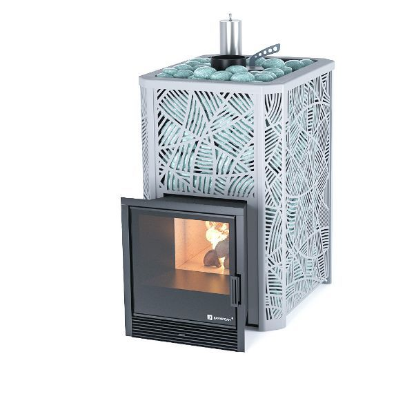 Фото Печь Изистим Ялта 25/2025 Модерн черный  в магазине Woodson