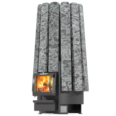 Фото Дровяная банная печь Grill'D Cometa Vega 240 Short Stone (Серпентинит) в магазине Woodson