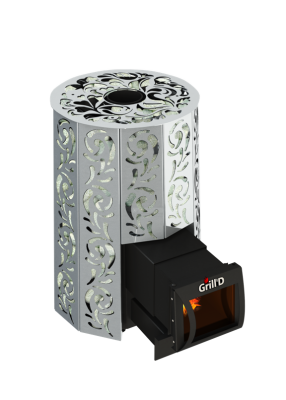 Фото Дровяная банная печь Grill'D Violet Steel Long в магазине Woodson