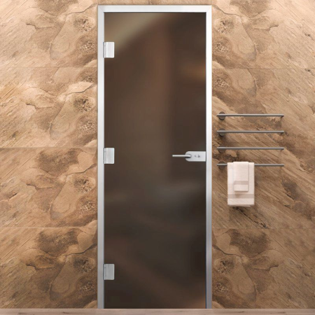 Дверь Хамам Элит 60G Бронза Matelux 2000*800 R, WC замок, без порога